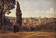 Corot Camille Florence Since the Gardens of Boboli painting